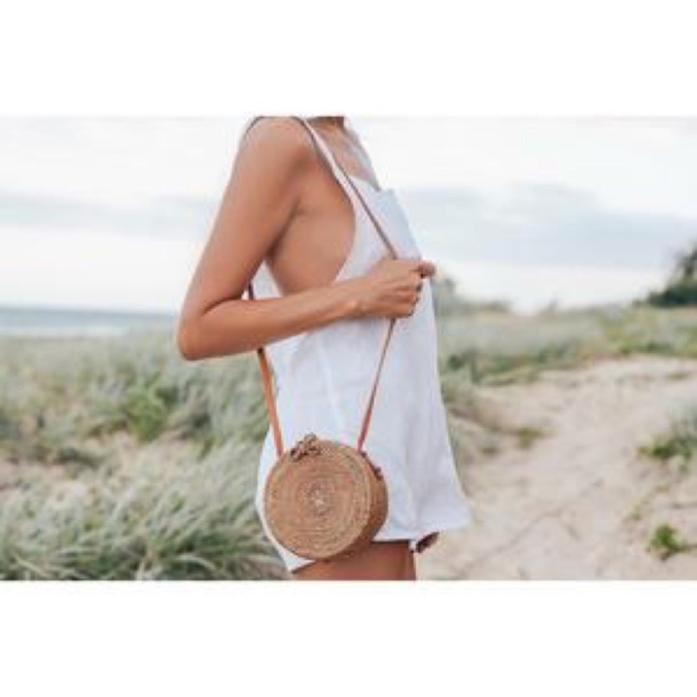 Round Rattan Bali crossbody - Picture 5 of 6